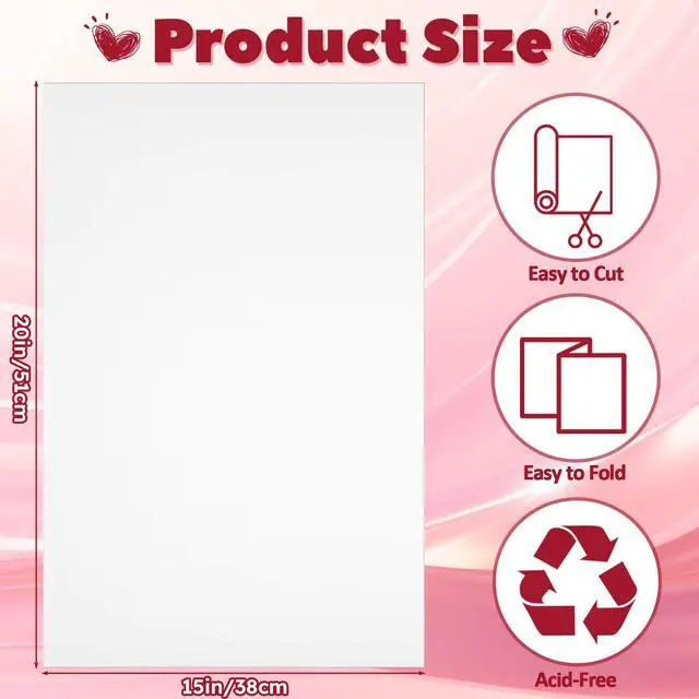 Alt view image 2 of 7 - 100 Sheets 15 x 20 Inch Acid Free Tissue Paper for Storage, Unbuffered No Acid Papers White Tissue Paper Large Wrapping Papers Bulk for Preserving Clothing Festival Mother's Day Gift Wrap