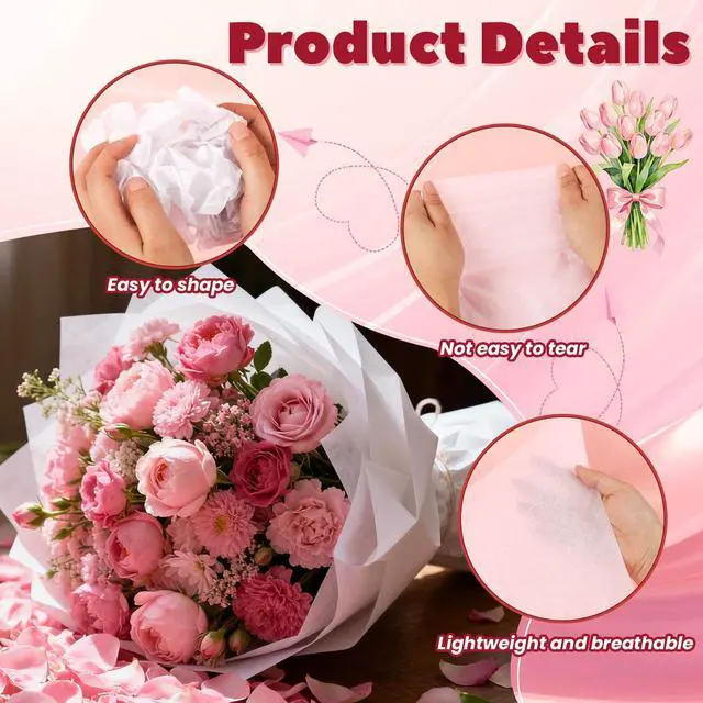 Alt view image 3 of 7 - 100 Sheets 15 x 20 Inch Acid Free Tissue Paper for Storage, Unbuffered No Acid Papers White Tissue Paper Large Wrapping Papers Bulk for Preserving Clothing Festival Mother's Day Gift Wrap