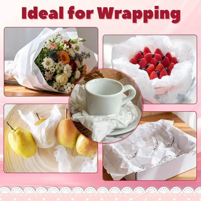 Alt view image 4 of 7 - 100 Sheets 15 x 20 Inch Acid Free Tissue Paper for Storage, Unbuffered No Acid Papers White Tissue Paper Large Wrapping Papers Bulk for Preserving Clothing Festival Mother's Day Gift Wrap