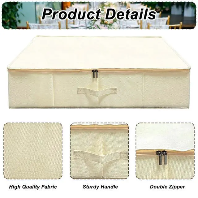 Alt view image 3 of 7 - Wedding Dress Storage Box Kit - Rectangular with 40 Sheets Acid-Free Tissue Paper & Microfiber Gloves