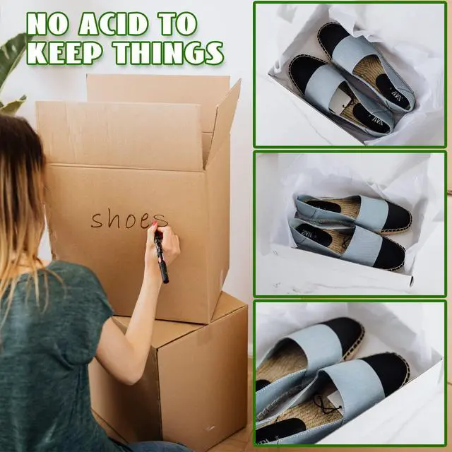 Alt view image 7 of 7 - 100 Sheets 24 x 36 Inch Acid Free Archival Tissue Paper Unbuffered No Acid Paper White Packing Tissue Papers for Preserving Clothing Storage Festival Mother's Day Arts Craft Decoration