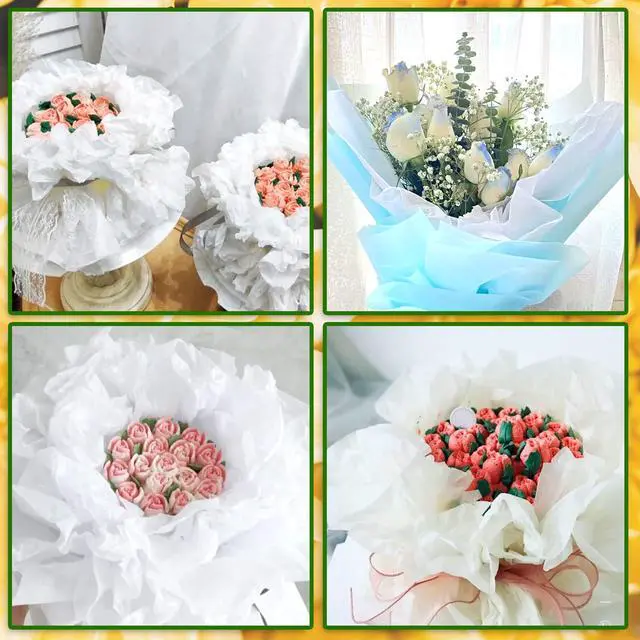 Alt view image 6 of 7 - 100 Sheets 24 x 36 Inch Acid Free Archival Tissue Paper Unbuffered No Acid Paper White Packing Tissue Papers for Preserving Clothing Storage Festival Mother's Day Arts Craft Decoration