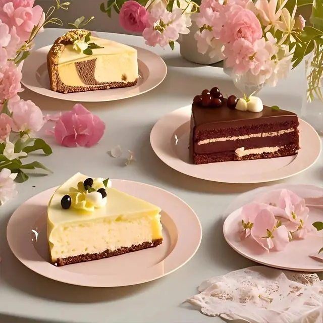 Alt view image 3 of 7 - 100PCS Pink Plastic Plates - Heavy Duty Pink Party set Disposable serve for 50 guests -10 inch Dinner + 7 inch Dessert/Salad Plates for Easter,Birthday Party,Mother's Day