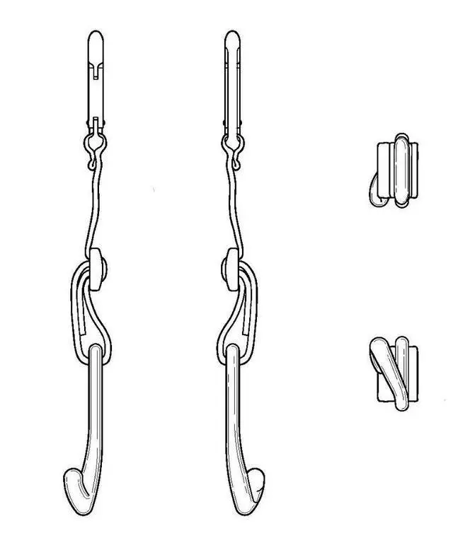 Alt view image 3 of 7 - A Pair of Patented CJ Fence Hooks for Bat Bags, Tennis Bags, Water Bottles and Camping