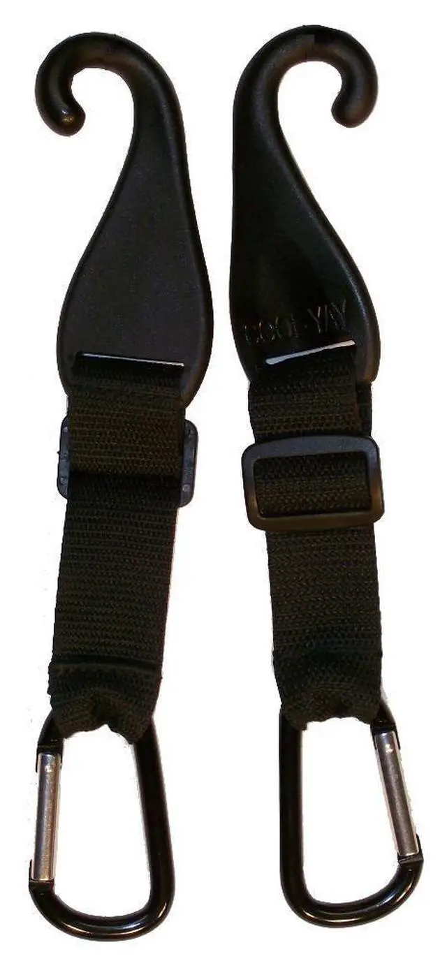 Alt view image 6 of 7 - A Pair of Patented CJ Fence Hooks for Bat Bags, Tennis Bags, Water Bottles and Camping