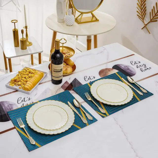 Alt view image 4 of 6 - 60PCS Ivory Scalloped Plastic Plates with Gold Rim, Disposable Elegant Plates Include 30pcs Dinner Plate 10.25", 30pcs Plastic Dessert Plate 7.5", Perfect for Wedding and Party