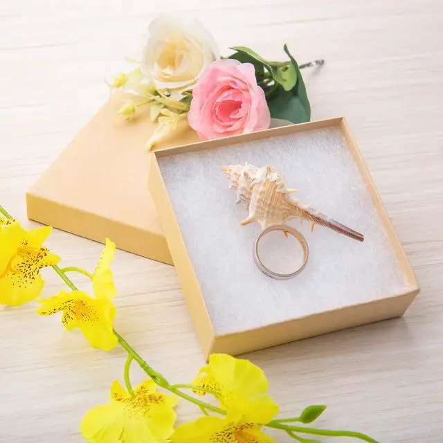 Alt view image 6 of 7 - Jewelry Gift Boxes 20 Pack 3.5x3.5x1 Inch Cardboard Jewelry Boxes,Small Gift Boxes for Jewelry Earrings Necklaces Handmade Bangles Bracelets(Brown)