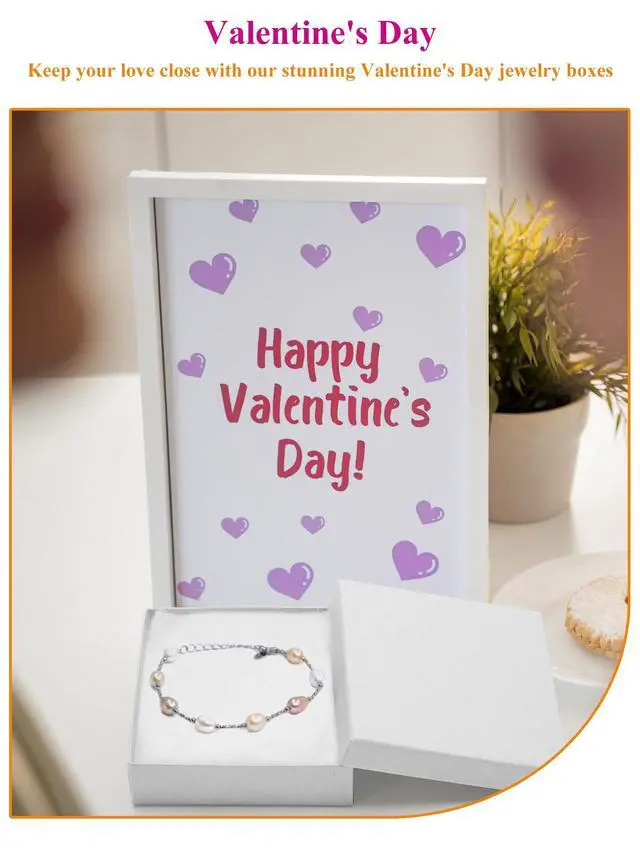 Alt view image 3 of 7 - Cardboard Jewelry Gift Boxes for shipping, Glossy Small Gift boxes for Necklace Ring Bracelet Earring Cotton Filled Jewlery Box with Lids, White 3.5x3.5x1 Inch, 20 Pieces