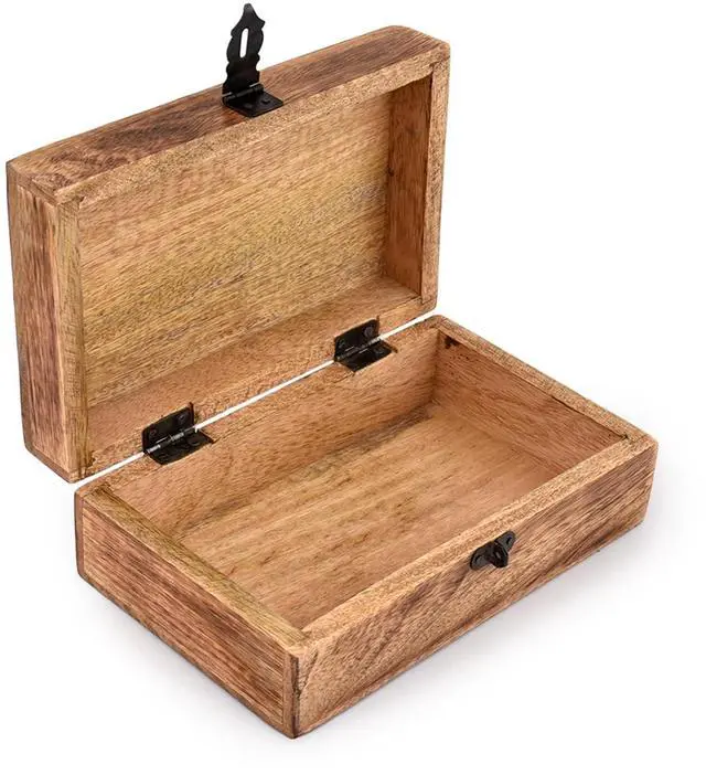 Alt view image 5 of 6 - Handmade Mango Wood Tree of Life Engraving Beautifully Keepsake Box Jewellery Organiser Unique Gift Ideas for Men & Women (Flame Work Finish)
