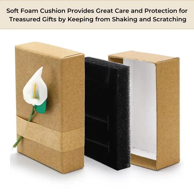 Alt view image 4 of 7 - 40 Pieces Jewelry Gift Boxes, 3.3''L x 2''W x 1''H Small Gift Packaging Box with Lid, Flower Cardboard Paper Jewelry Storage Boxes Bulk for Women Necklaces Bracelets Earrings