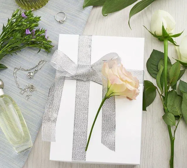 Alt view image 4 of 7 - 8x5.5x1.25 20 Cotton Filled White Jewelry Gift Boxes, Kraft Cardboard Jewelry Boxes, JewelryBox for Small Business & Wearable Nails Enhancement