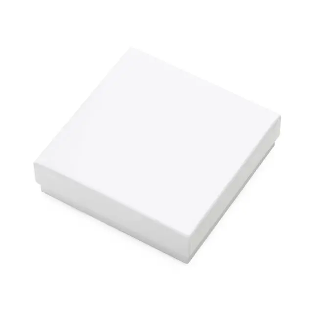 Alt view image 7 of 7 - 96 Pack 3.5x3.5x1 Inch Cardboard Jewelry Boxes,Bracelets,Earrings,Jewelry,Small Gift Packaging,Jewelry Gift Boxes with Lids and Filled with Cotton(White)