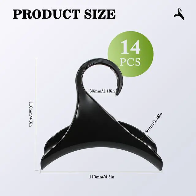 Alt view image 2 of 7 - 14Pcs Handbag Hangers Acrylic Handbag Hooks Purse Hanger Organizer Storage for Closet Organizer Storage Purses Tote Bag Backpacks Handbags Satchels (Black)