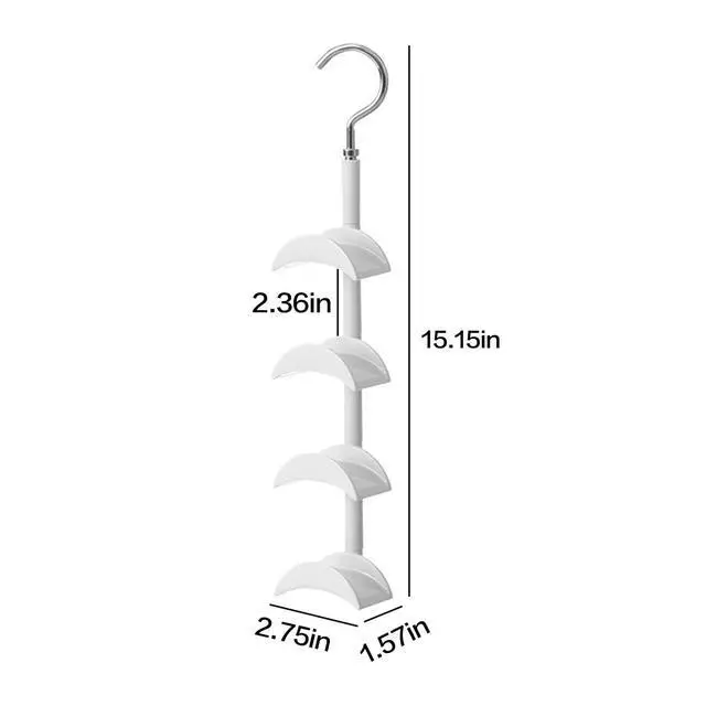 Alt view image 6 of 6 - Purse Organizer Purse Organizer for Closet Purse Hanger-360 °Rotation,Curved Design, No Fear of Deformation of The Bag StrapPremium and Smooth Purse Hook (White 1 Piece)