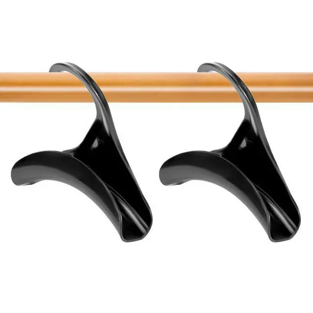 Alt view image 3 of 7 - 20-Pack Black Acrylic Purse Hanger Hooks Compact Closet Organizer for Handbags and Satchels 4.33" x 4.33" with 1.58" Thickness Crease-Free Design Suitable for Home Décor