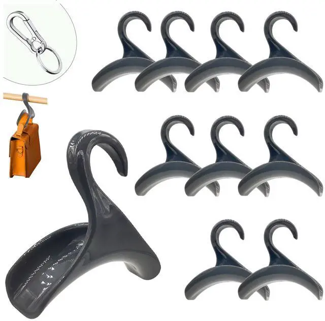 Main image of Purse Hangers for Closet, Bag Hanger 11PCS Purse Holder for Closet Backpack Hanger Hook for Organizer Storage Purses Tote Bag Backpacks Handbags(Grey)