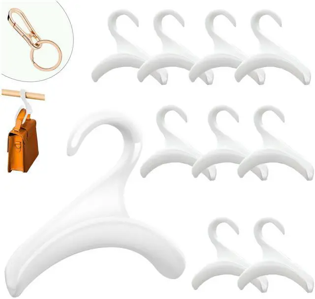 Main image of Purse Hanger, Bag Hanger for Closet 11PCS Purse Holder Backpack Hanger Hook for Organizer Storage Purses Tote Bag Backpacks Handbags(White)