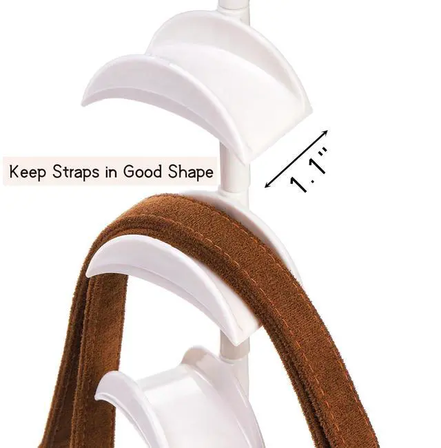 Alt view image 4 of 7 - 3 Pack Purse Hanger for Closet, 360°Rotatable Handbag Tote Bag Hooks, Space Saving 4 in 1 Bag Hanging Organizer for Belt, Scarves, Hat, Keep Straps in Good Shape
