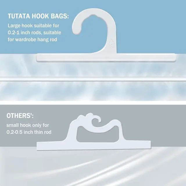 Alt view image 4 of 7 - Hanging Storage Bags 24 Pack, Large Hook 10 x 12.5-inch Clear Plastic Bags for Classroom, Library and Pharmacy Use