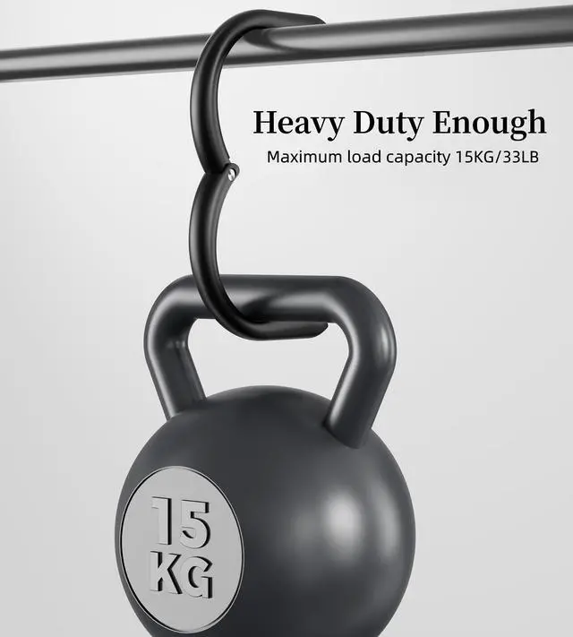 Alt view image 3 of 6 - Matte Black Bag Hook 33lb Heavy Duty Purse Hanger for Desk