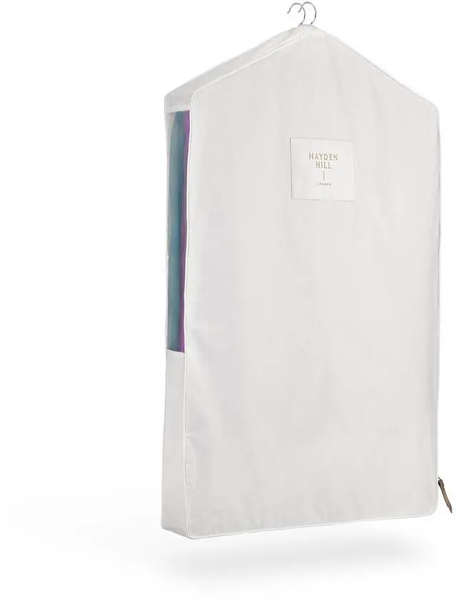 Main image of Luxury Organic Cotton Garment Bag for Hanging Clothes Short 40"