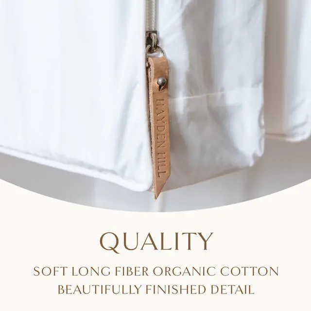 Alt view image 4 of 7 - Luxury Organic Cotton Garment Bag for Hanging Clothes Short 40"