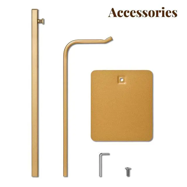 Alt view image 7 of 7 - 4 Pack Adjustable Purse Holder: Handbag Display Stand, Hanger Rack for Bags, Purses and Wreaths, Tabletop Closet Desk Retail Vendor Display Stand, Gold