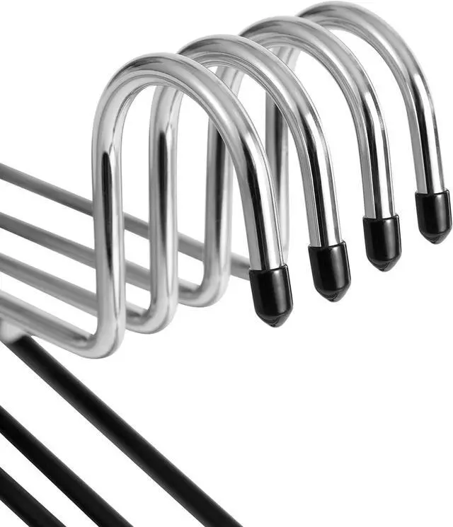 Alt view image 5 of 7 - Drapery Hangers Blanket Hangers Heavy Duty Black Vinyl Coated Nonslip - Great for Quilts, Comforters, Table Cloths (5)