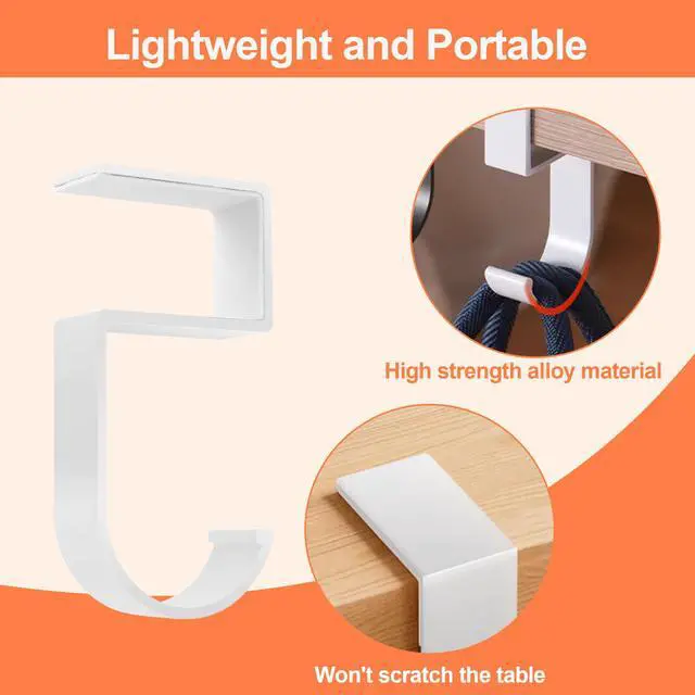 Alt view image 3 of 7 - 4PCS Table Purse Hanger Portable Bag Holder for Table