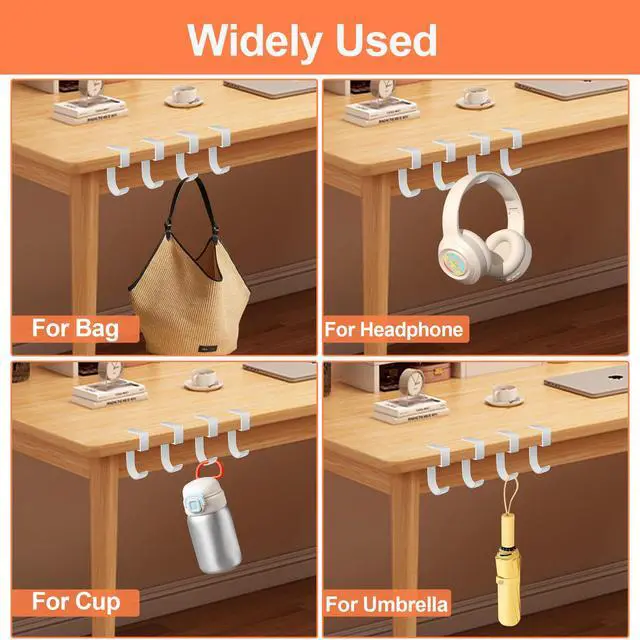 Alt view image 7 of 7 - 4PCS Table Purse Hanger Portable Bag Holder for Table