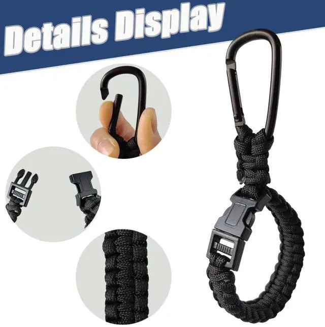 Alt view image 4 of 6 - 2 PCS Baseball Glove Clip for Hanging Bags, Paracord Gear Holder with Hook Clip, Portable Sports Equipment Drying Rack for Baseball Softball Gloves, Travel Accessory for Athletes