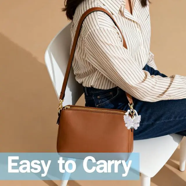 Alt view image 3 of 6 - Foldable Purse Hook for Table - Portable Bag Holder,Folding Handbag Hanger Various Heavy Items Desk Hook (A)