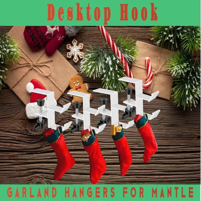 Alt view image 2 of 7 - Desktop Hook Under-Table Handbag Hanger Wallet Hook Simple for Holiday Decoration Desktop Backpack Rack Headphone Hanger 2-Piece Pack Double Hook (4-Piece White)