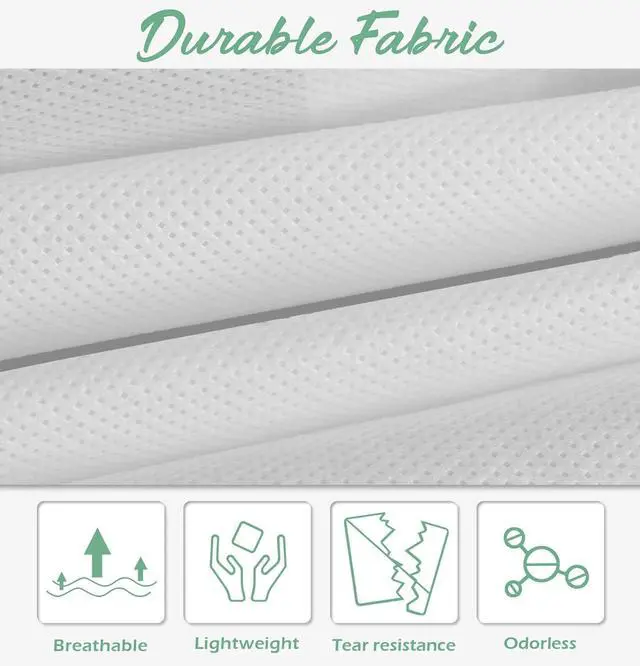 Alt view image 5 of 7 - 70" Bridal Wedding Gown Dress Garment Bag with Accessories Pouch Large Travel Garment Cover 8" Gusset (White)