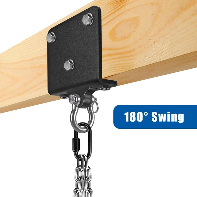 Alt view image 4 of 7 - Heavy Bag Hanger Wall Mount Punching, Rotatable Heavy Duty Boxing Bag Bracket for Home Gym Indoor, Adjustable Length for Kickboxing Bag, Muay Thai Bag,Speed Bag (180° Swivel Beam Hanger)