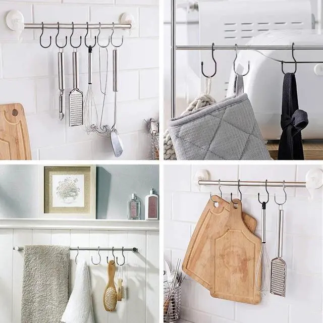 Alt view image 4 of 7 - 24-Pack Purse Hangers for Closet, Large 5-inch Twist Design Hooks for Bags, Purses, Handbags, Belts, Scarves, Hats (Platinum)