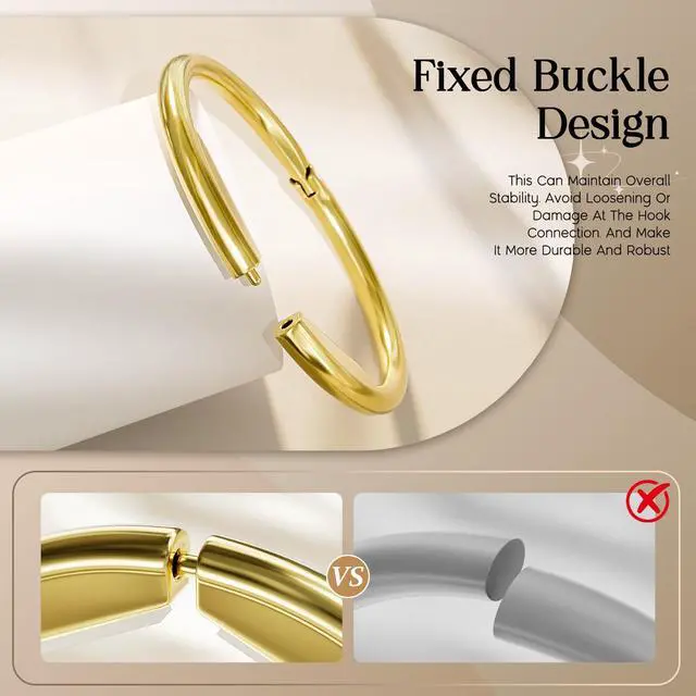 Alt view image 5 of 7 - Purse Hook for Table - Upgraded Snap-On Closure Design Bag Hanger - Heavy Duty Handbag Holder Holds 33 lbs - Portable Desk Hook for Purses, Bags, Backpacks in Restaurant, Office, Car (Gold)