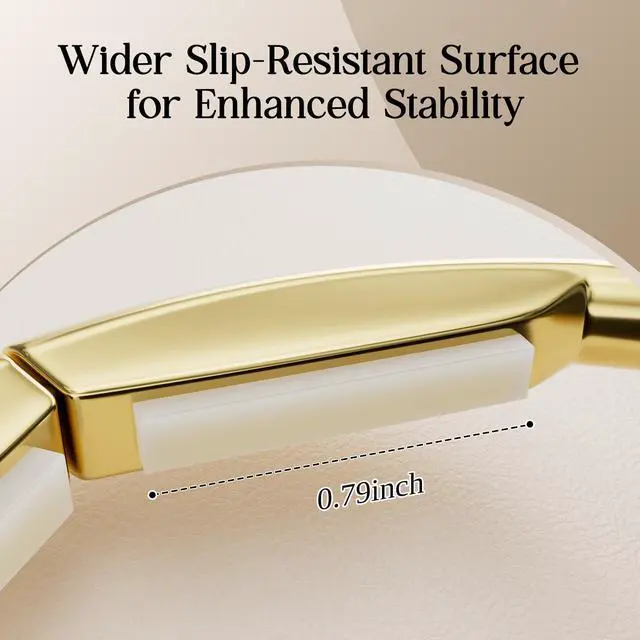 Alt view image 7 of 7 - Purse Hook for Table - Upgraded Snap-On Closure Design Bag Hanger - Heavy Duty Handbag Holder Holds 33 lbs - Portable Desk Hook for Purses, Bags, Backpacks in Restaurant, Office, Car (Gold)