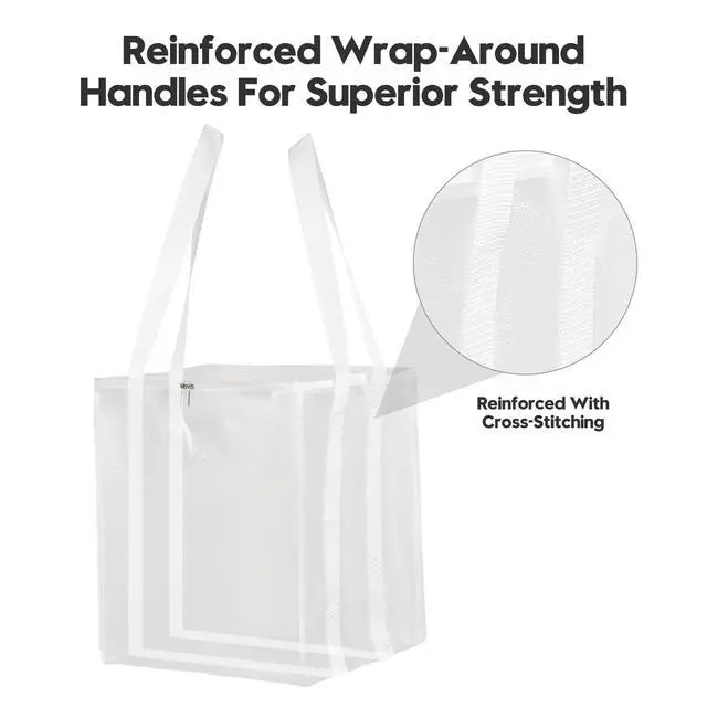 Alt view image 5 of 7 - 2-Pack Large Clothes Hanger Organizer Bag with Lid & Handles, Dustproof Hanger Storage with 2 Compartments, Space Saving for Closet & Laundry Room