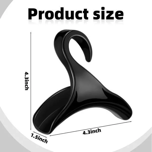 Alt view image 2 of 7 - 18 Pcs Purse Hanger Hook Acrylic Bag Rack Holder for Bag Hanger Handbag Tote Hook Closet Organizer Storage Over The Closet Rod Backpacks Satchels Crossovers Tote (Black)