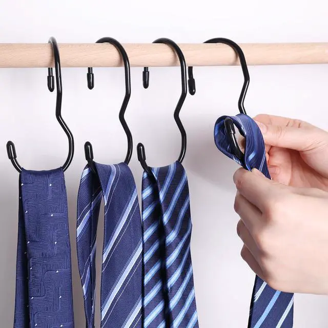 Alt view image 5 of 6 - Purse Hanger for Closet, 14PCS S-Shaped Bag Hanger Purse Hooks, Large Size Closet Rod Hooks for Hanging Bags Handbags Belts Hats