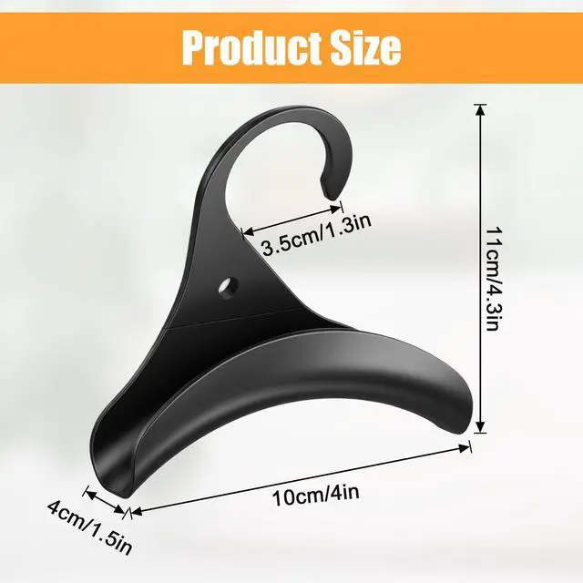 Alt view image 2 of 7 - 50 Pcs Purse Hanger Hook Bag Hanger for Closet Organizer Storage Black Plastic Holder for Handbags Backpacks Totes Satchels