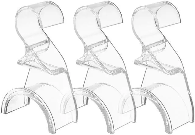 Main image of Handbag Hanger 3 Pack - Durable Luxury Acrylic Holder Organizers Storage for Purse Tote Bag Satchel Backpack Crossover - Holds Up to 66Lbs Easy to Clean, No Tools Required