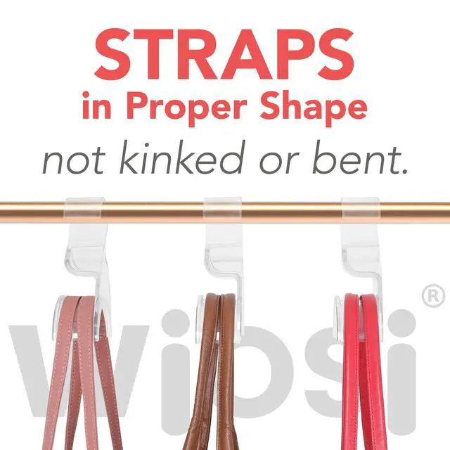 Alt view image 6 of 7 - Handbag Hanger 3 Pack - Durable Luxury Acrylic Holder Organizers Storage for Purse Tote Bag Satchel Backpack Crossover - Holds Up to 66Lbs Easy to Clean, No Tools Required
