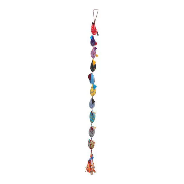 Alt view image 2 of 4 - Door Hanging Colorful Decorative 10 Fabric Big Birds String for Indian Traditional Festival Decoration Indoor Wall Temple Bedroom Home Party Decor Gifting Ideas(Size:-30")
