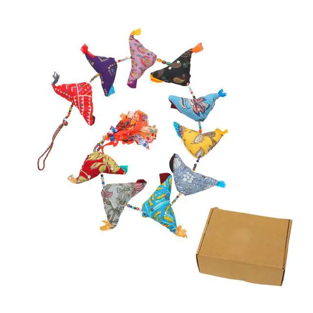 Alt view image 3 of 4 - Door Hanging Colorful Decorative 10 Fabric Big Birds String for Indian Traditional Festival Decoration Indoor Wall Temple Bedroom Home Party Decor Gifting Ideas(Size:-30")