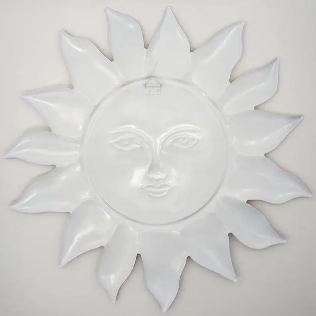 Alt view image 6 of 6 - Metal Sun Flower Wall Decor,12.87 inches Sun Wall Art Hanging Decoration for Indoor and Outdoor, Garden Farmhouse Yard Patio Fence Living Room Bedroom Decor
