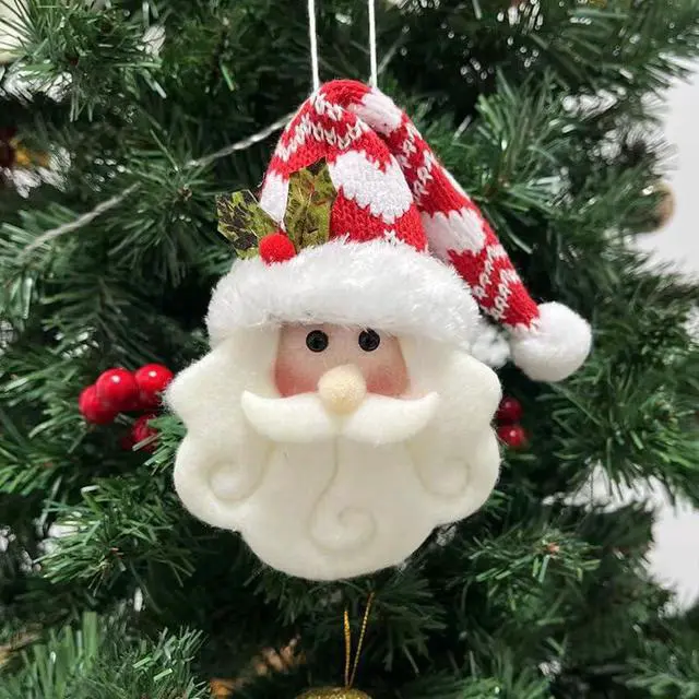 Alt view image 3 of 7 - 4Pcs Christmas Tree Hanging Ornaments, Christmas Tree Doll Decoration, New Cute Santa Claus Hanging Pendant for Walls Windows Doors Home Party Garden