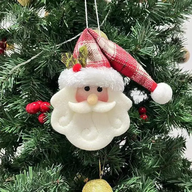 Alt view image 4 of 7 - 4Pcs Christmas Tree Hanging Ornaments, Christmas Tree Doll Decoration, New Cute Santa Claus Hanging Pendant for Walls Windows Doors Home Party Garden