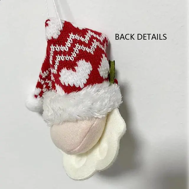 Alt view image 6 of 7 - 4Pcs Christmas Tree Hanging Ornaments, Christmas Tree Doll Decoration, New Cute Santa Claus Hanging Pendant for Walls Windows Doors Home Party Garden